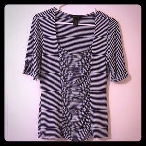 White House Black Market Striped Top